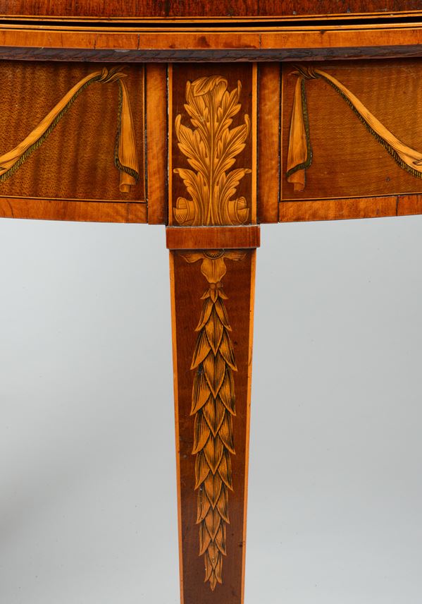 A Particularly Rare George III Period Fiddleback and Marquetry card table | MasterArt